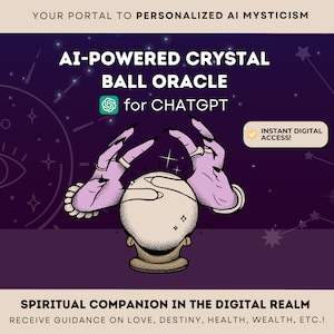 AI Powered Crystal Ball Oracle Generator ChatGPT | Fully Interactive | Spiritual Guidance | Ask The Oracle Anything | ChatGPT, Bard