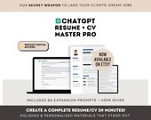 Resume + CV Master Pro: AI Tool for Resume Writing Business | ChatGPT | Real-world Mock-Ups | INSTANT Resume Generation