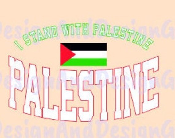 Palestine Flag I Stand With Palestine PNG Download