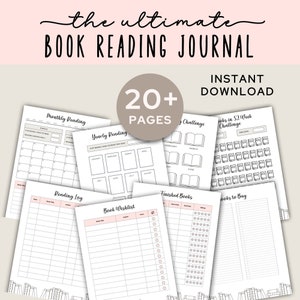 Dziennik czytelniczy, Ultimate Reading Journal, Digital Reading Journal, Book Tracker, Reading Tracker, Book Reading Journal, Book Review