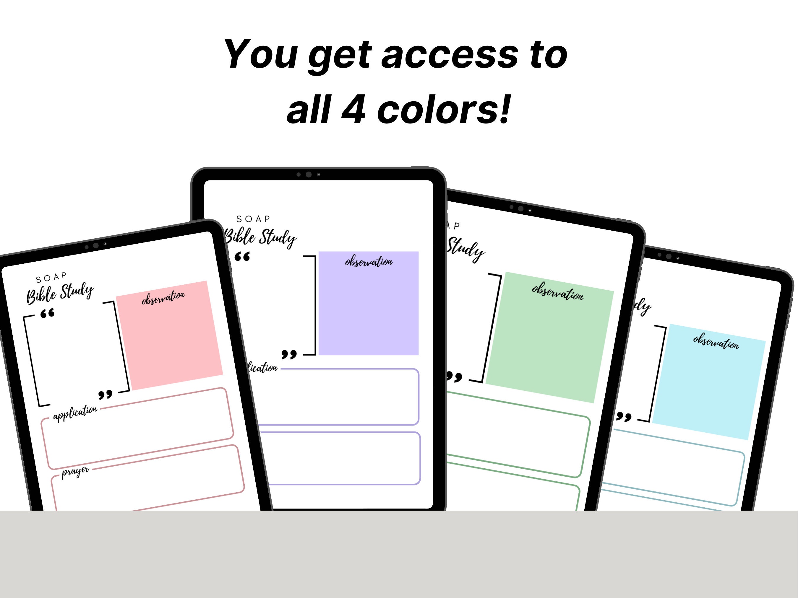 SOAP Bible Study Printable Template SOAP Bible Study Digital Bible