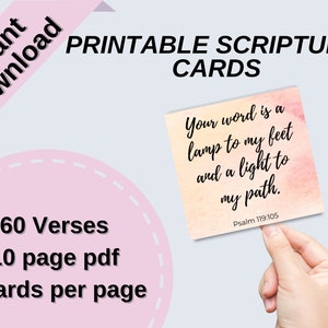 Download de versículos bíblicos de 60 cartões para incentivo diário e crescimento espiritual