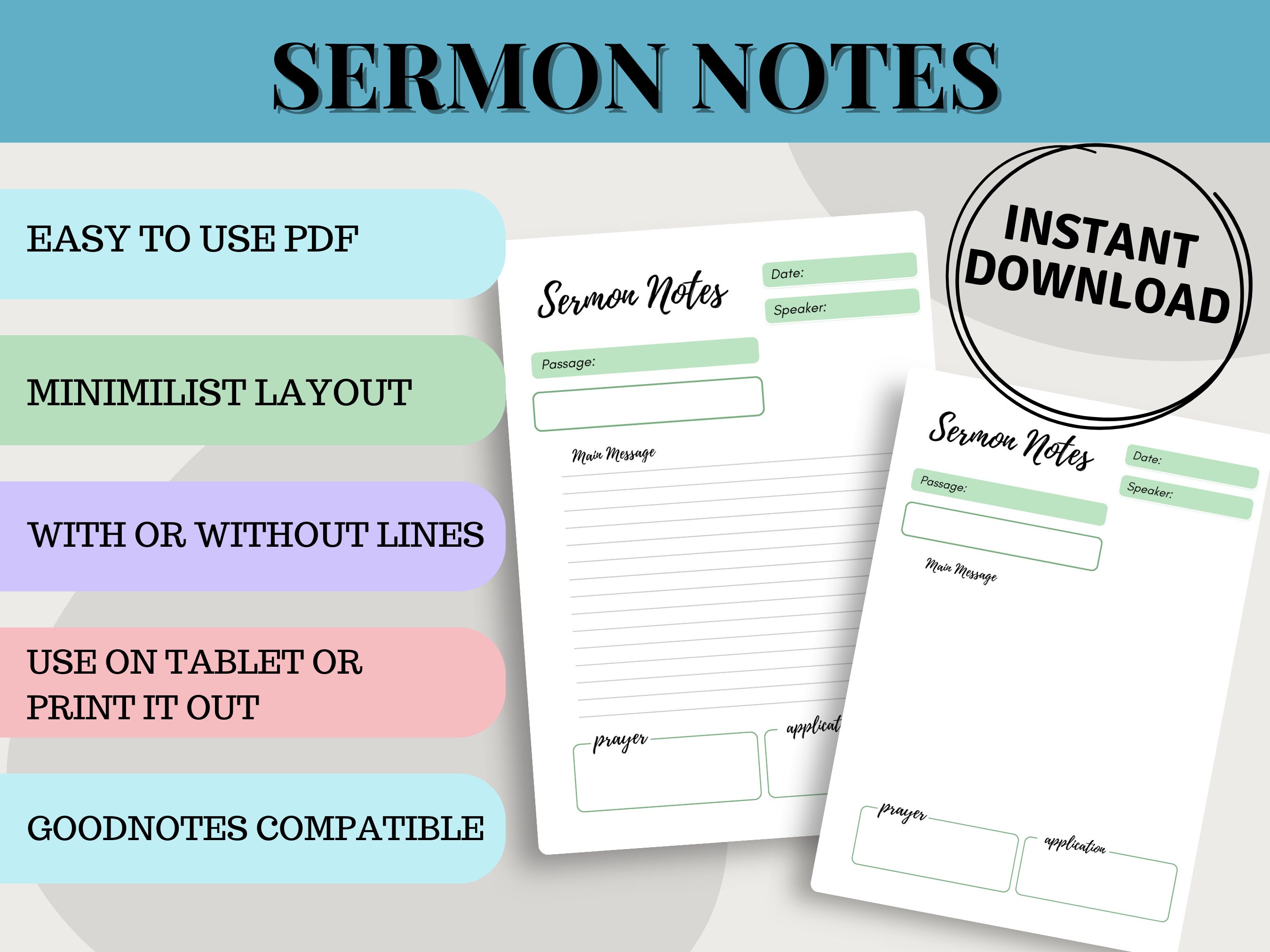 FREE Printable Sermon Notes For Kids, 42% OFF