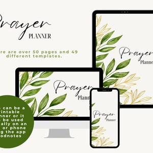 Comprehensive Prayer Planner | Printable & Digital Templates | Sermon Notes, Prayer Requests, Bible Study | GoodNotes Compatible