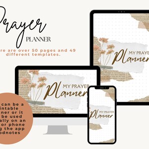 Comprehensive Prayer Planner | Printable & Digital Templates | Sermon Notes, Prayer Requests, Bible Study | GoodNotes Compatible