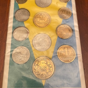 Brazilian coins: Set of 12 1920s to 1950s