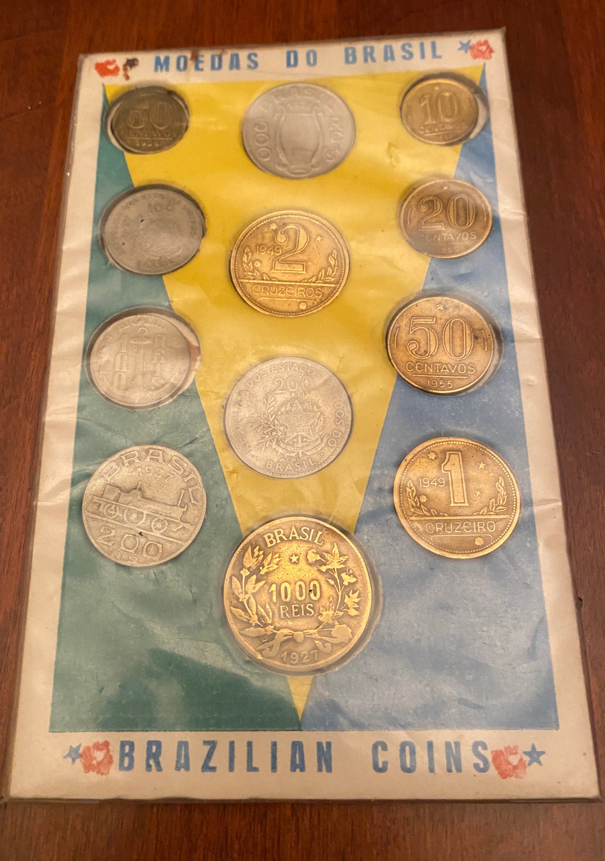 Brazilian coins: Set of 12 1920s to 1950s