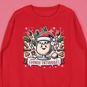 Camiseta entusiasta del ponche de huevo, amante del ponche de huevo, camisa de Navidad, camisa de bebida navideña, camisa de bebida divertida, camisa de Navidad, entusiasta del ponche de huevo
