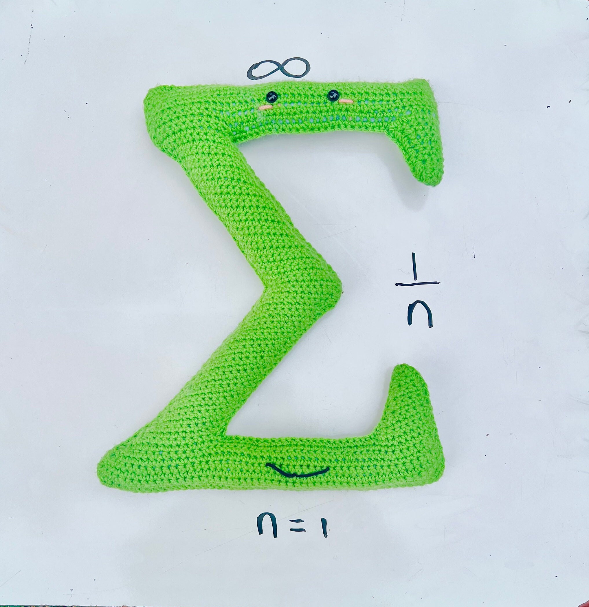 Crochet Math Signe Sigma Symbol Cuddler Crochet Pattern, Sigma Amigurumi Pattern, Math ...