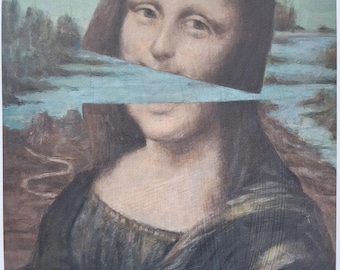 canadian mona lisa Print: Signed A3 (29.7cm x 42cm) Art Print by Tyler Tilley