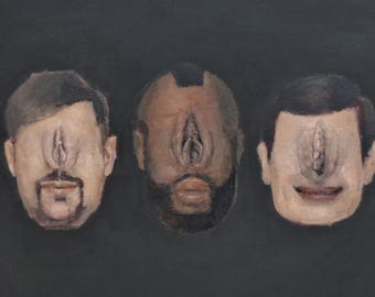 3 misters | Painting my imaginary Friends | Contemporary Pop Art Oil Painting by Tyler Tilley