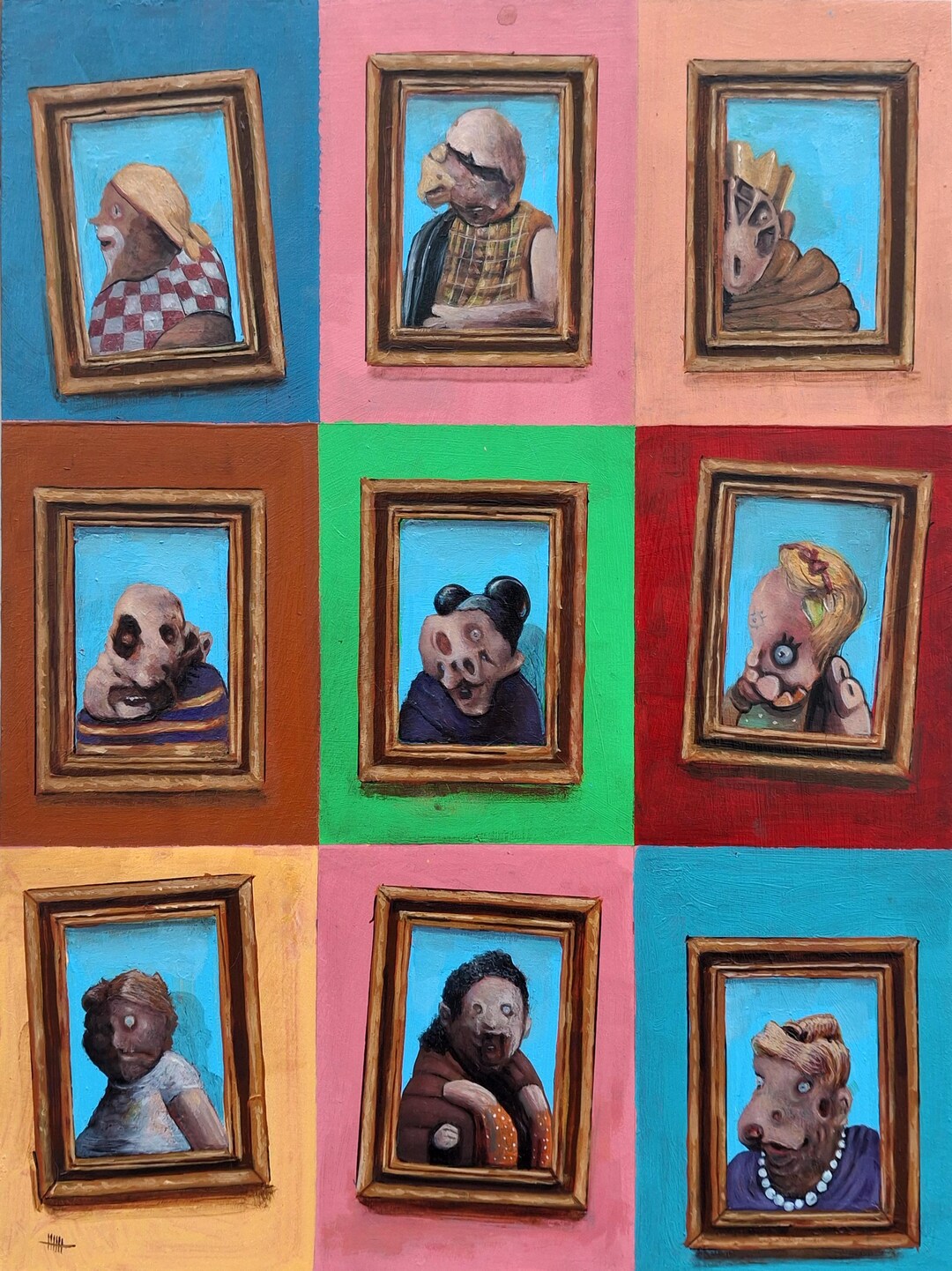 Imaginary Friends (nine) | Painting My Imaginary Friends | Contemporary ...
