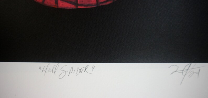 Hell Spider: Hellraiser X Spiderman Size A3 Signed Prints Multiverse Antihero Infamous print by Tyler Tilley image 5