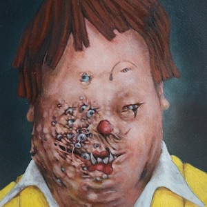 Scusa P. 4 occhi / Ritratto di Ronald McDonald / Il ritorno delle mosche / McDonald's X Rhino / Fantasia e realtà / Pittura a olio originale