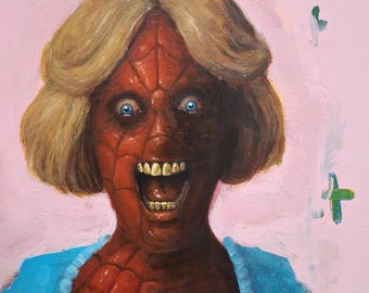 spidermom | Painting my imaginary Friends | Contemporary Pop Art Oil Painting by Tyler Tilley