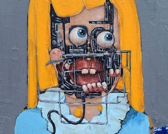 leftovers | Robot princess 2 | rise of the machines | Painting my imaginary Friends | Contemporary Portrait: Oil Painting