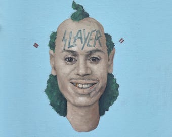 cts | portrait of dave | Painting my imaginary Friends | Contemporary Pop Art Oil Painting by Tyler Tilley