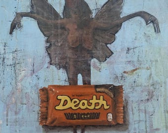 angel of death | influencer | rebranding death pt. 6 Painting my imaginary Friends | Contemporary realism Portrait: Oil Painting
