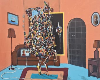 Portal 11 x Blender Mashup | Portals 11 | the symptoms | Original Contemporary Painting by Tyler Tilley