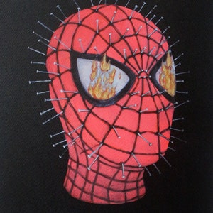 Hell Spider: Hellraiser X Spiderman Size A3 Signed Prints Multiverse Antihero Infamous print by Tyler Tilley image 1