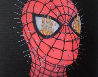 Hell Spider: Hellraiser X Spiderman | Size A3 Signed Prints | Multiverse Antihero | Infamous print by Tyler Tilley