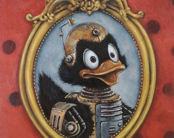 Cyber Quack | Time Travelling Daffy Duck | Cute and Weird Surreal Visions | Steampunk Looney Tunes | Birds From The Future | Original