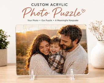 Custom Acrylic Photo Puzzle | Personalized UV Printed Keepsake (8" x 10")