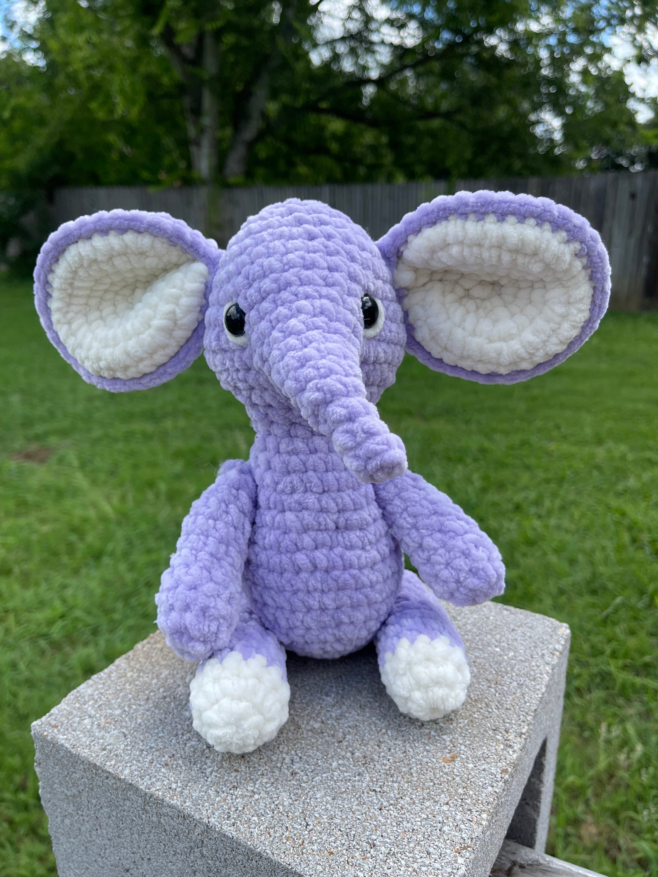 Stuffed Elephant baby Elephant crochet Animal stuffed Etsy