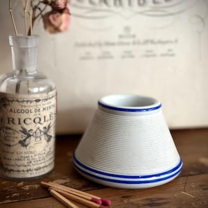 French antique rear white and blue Match Striker