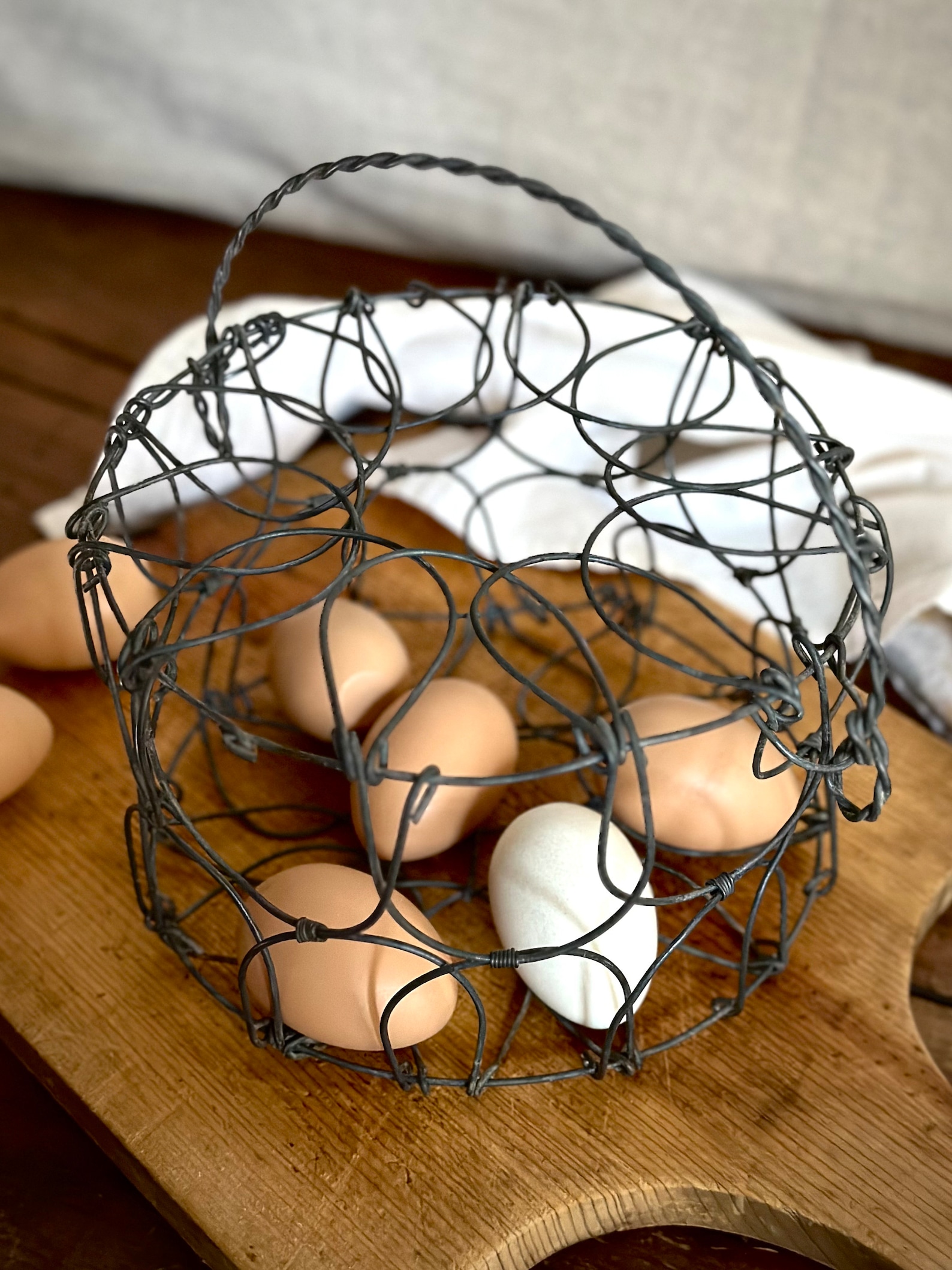 Wire Egg Rack Vintage Hanging Wire Collapsible Egg Basket - Etsy