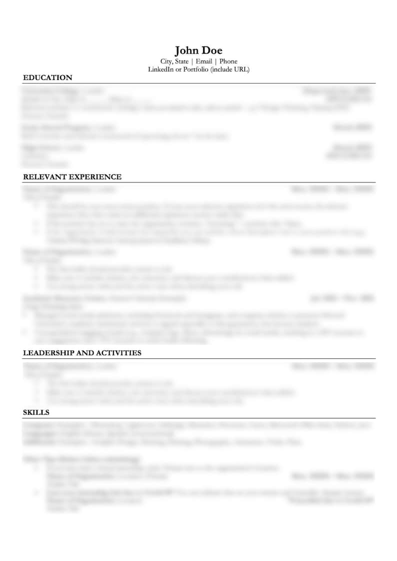 IVY LEAGUE Resume Template Professional Simple Clean on Etsy IVY LEAGUE Resume Template Professional Simple Clean on Etsy