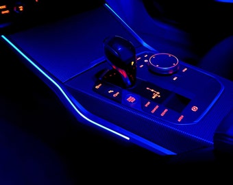 BMW Ambient Lighting Saddle – Center Console Trim Upgrade for G20 G22 G80 M3 G82 G83 M4 Interior Mod