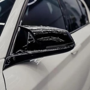 Gloss Black Mirror Caps for BMW – Fits F20 F30 F87 & More – Replacement Side Mirror Covers – Sporty Exterior Upgrade