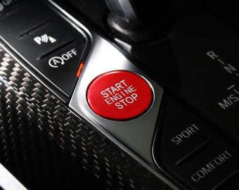 Red Start Stop Button for BMW G-Series: Sporty Interior Upgrade