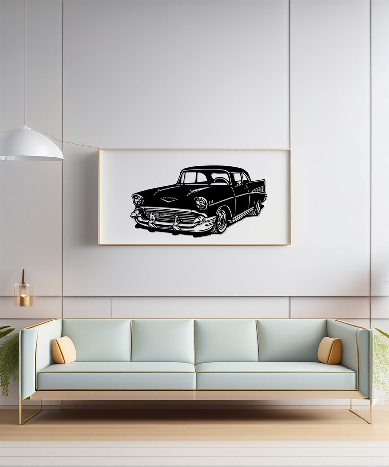 Chevrolet Metal Wall Art Classic Car Decor for Home & Office Unique Housewarming Gift Etsy