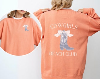 Coastal Cowgirl, Beachy Sweatshirt, Ocean Inspired style, Coastal Granddaughter, Coastal Grandma, Coconut Girl, Comfort Colors