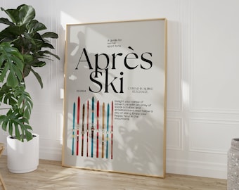 Ski Wandkunst, Ski Poster, Zeitungswandkunst, Skifahrer Wandkunst, Magazin Cover, Après Ski, Ski Kunst, Ski Dekor, Vintage Ski Poster
