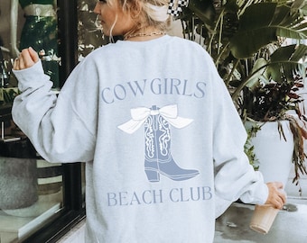 Coastal Cowgirl, Beachy Sweatshirt, Ocean Inspired style, Coastal Cowgirl shirt, Coastal Granddaughter, Coastal Grandma, Coconut Girl