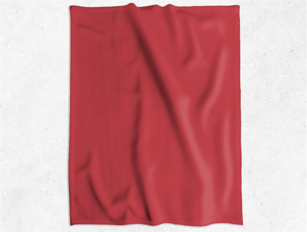 Sugar Plum Solid Red Blanket, Christmas Blanket, Krystal Winn Design