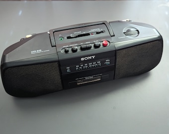 Sony CFM-155 Mini Vintage Boombox Radio AM FM Cassette Player