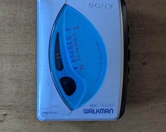 Sony WM-FX193 Walkman: AM/FM Radio & Cassette Player with MegaBass | Vintage 1999