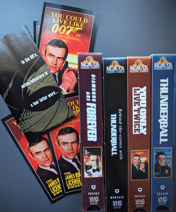 Vintage Bond 007 VHS Gift Set: Thunderball, You Only Live Twice