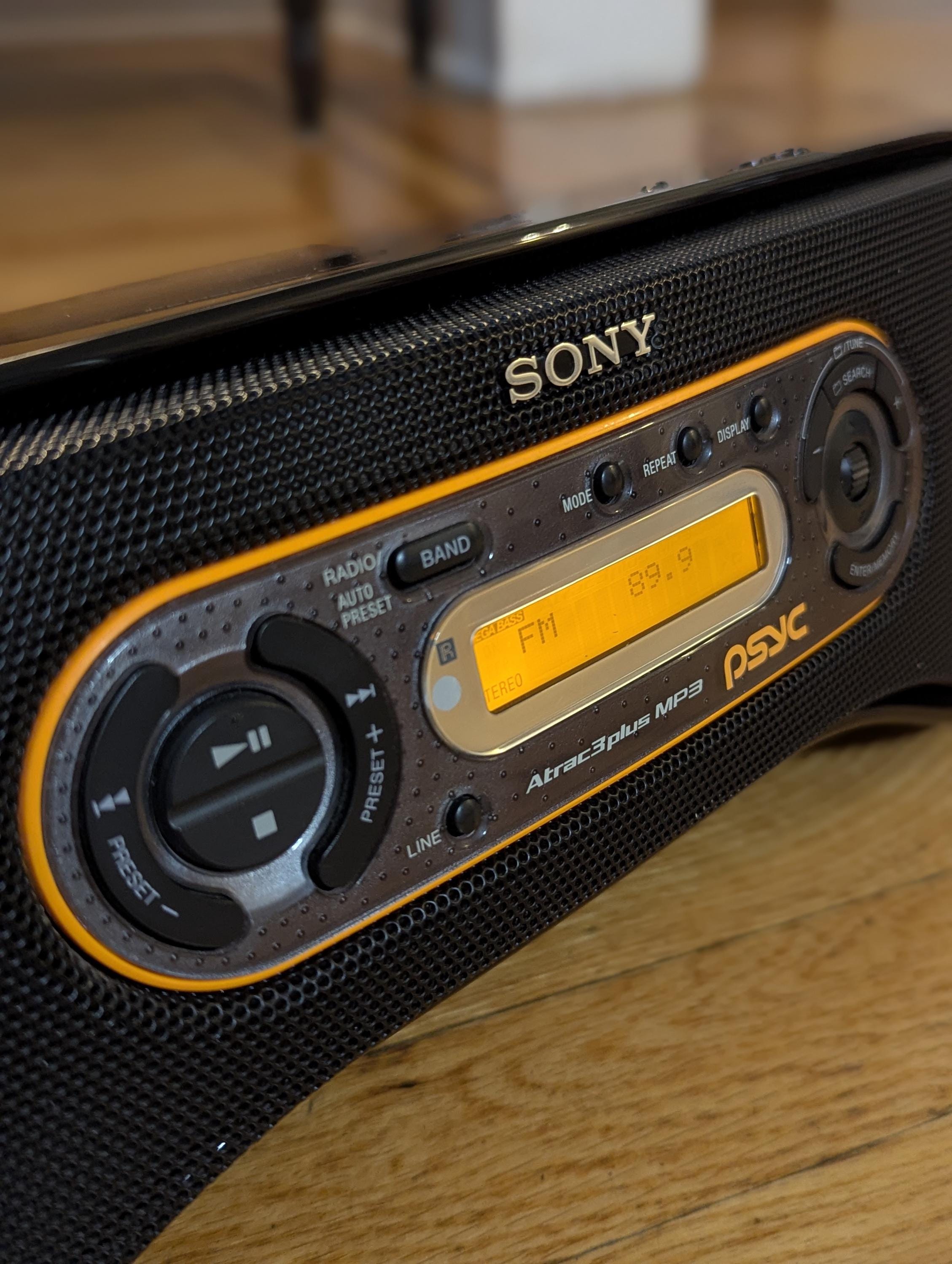 Sony Zs-sn10 Psyc Boombox | AM/FM Radio Cds and Mp3 Player | - Etsy