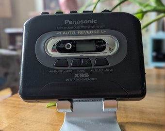 Panasonic RQ E15V AM/FM Auto-Reverse Cassette Player - Vintage Portable Player