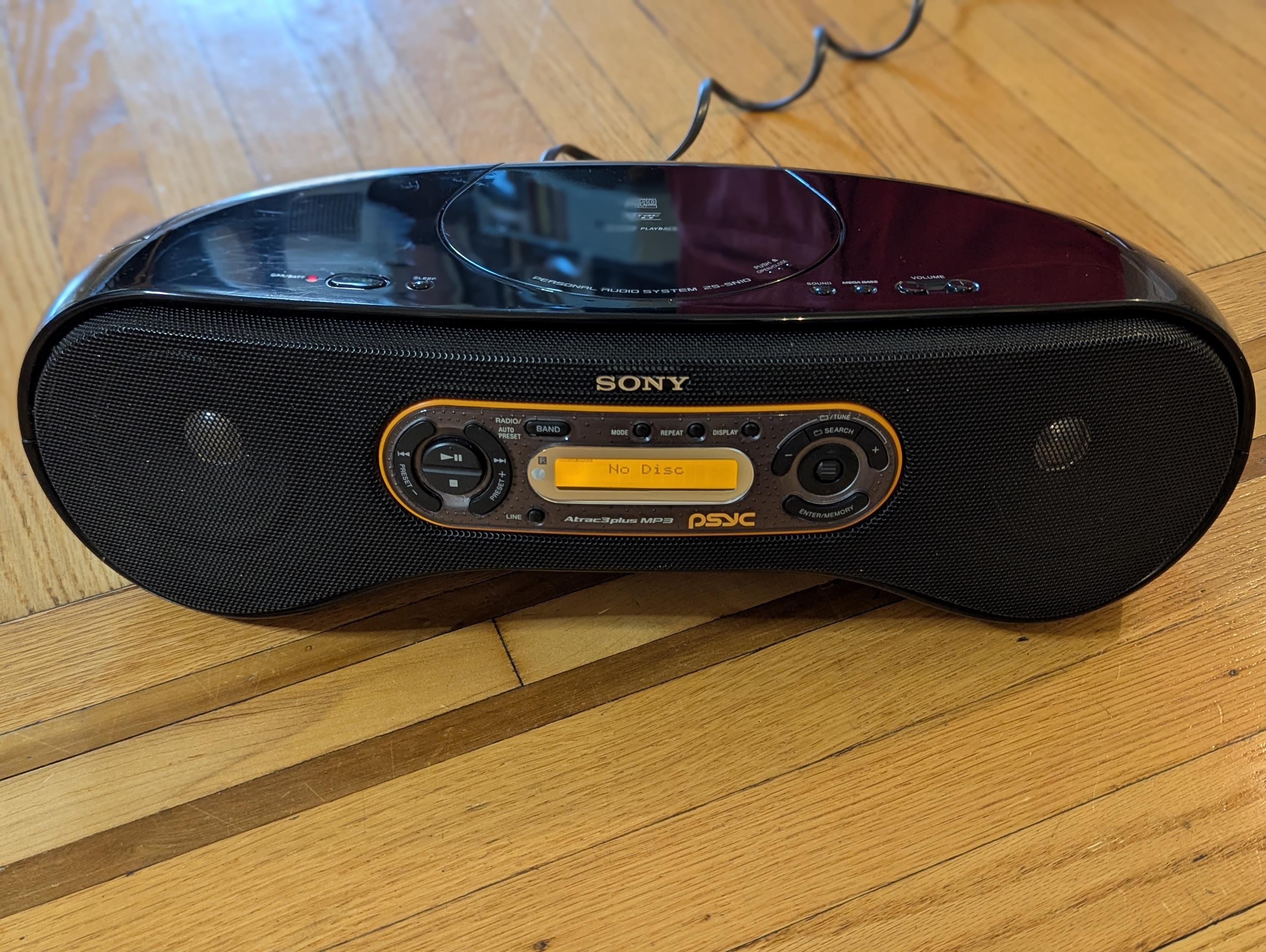 Sony Zs-sn10 Psyc Boombox | AM/FM Radio Cds and Mp3 Player | - Etsy