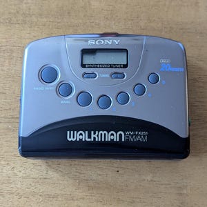 Sony Walkman WM-FX251 Cassette AM/FM Player | Classic Portable Music Player | Fully Restored and Cleaned