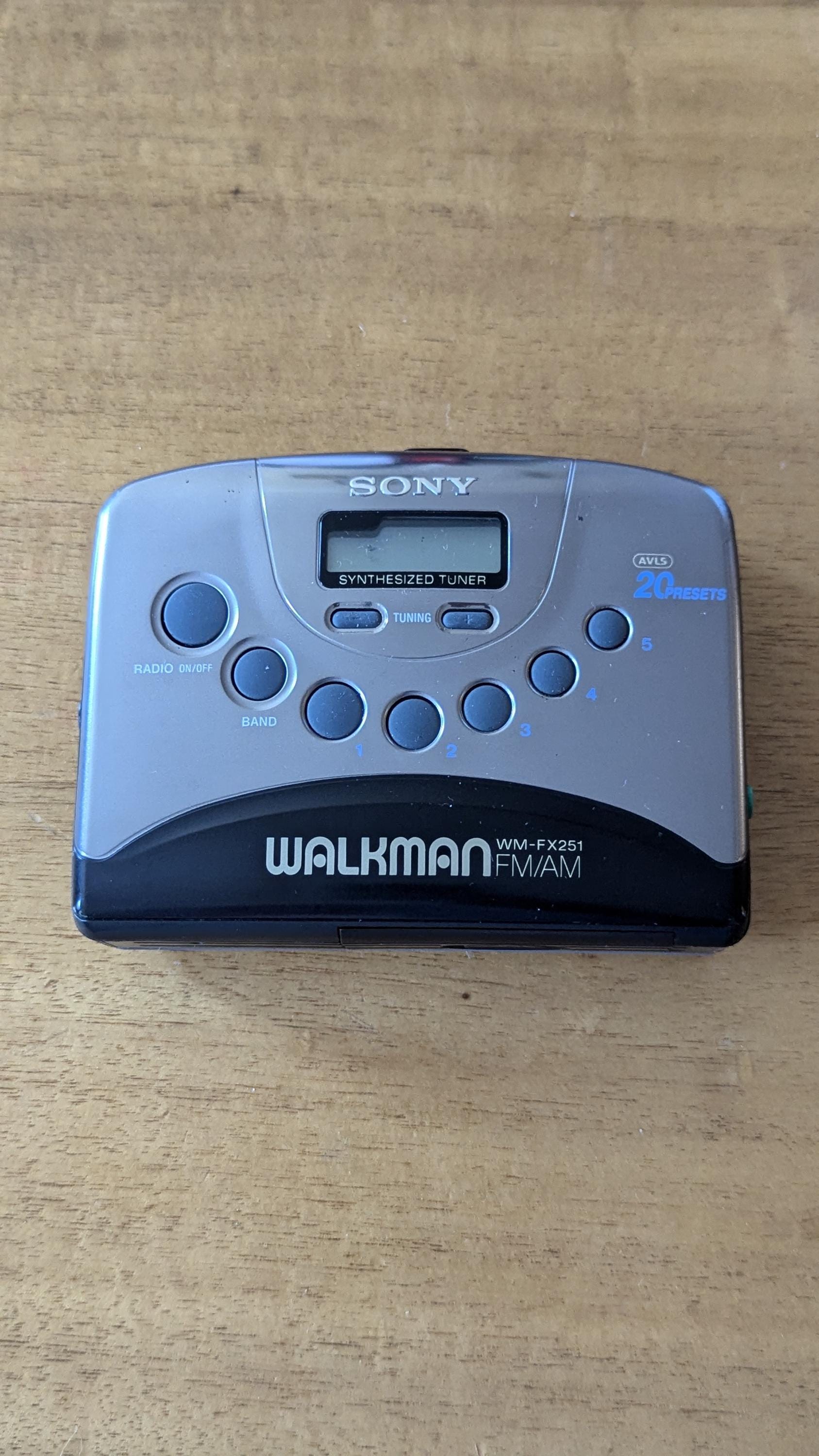Vintage Sony Walkman WM-FX251 | Cassette AM/FM Player - Etsy