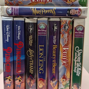Disney Classic Movies VHS Collection | Pinocchio, Toy Story, The Lion King & More