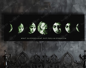 The Exorcist Lunar Phases Canvas Print FREE Shipping 3 Sizes up to 20"x60"