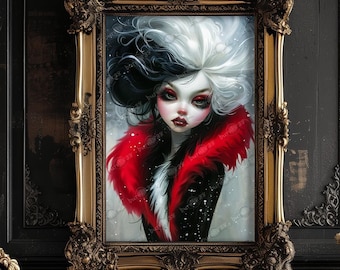Cruella de Vil Photo Art Print 11x17 - Premium Photo paper - Art Print only FREE Priority Shipping